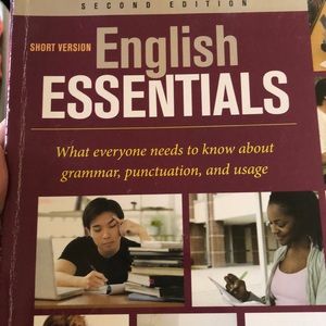 College paperback book, size of a regular notebook